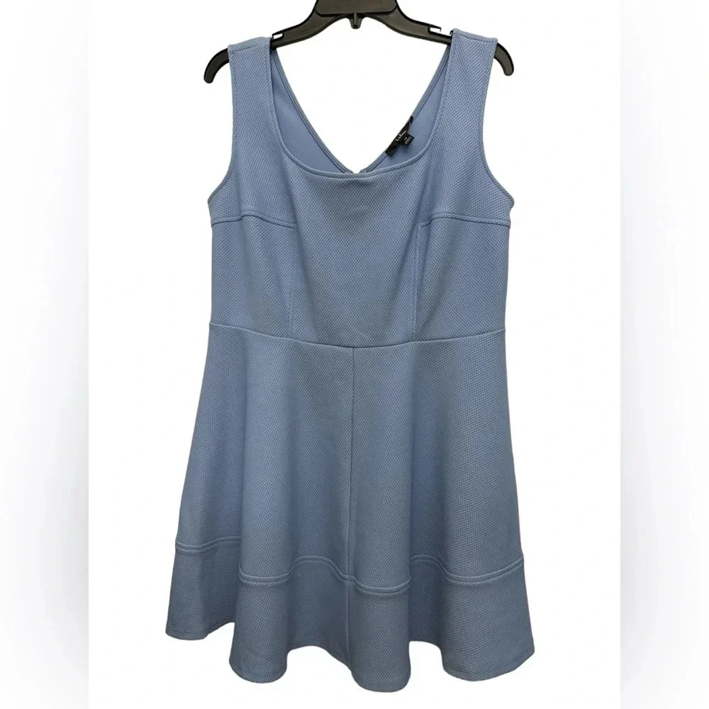 Lulus Home Before Daylight Periwinkle Dress Size 1X Fit And Flare Sleeveless NWT - Picture 2 of 5